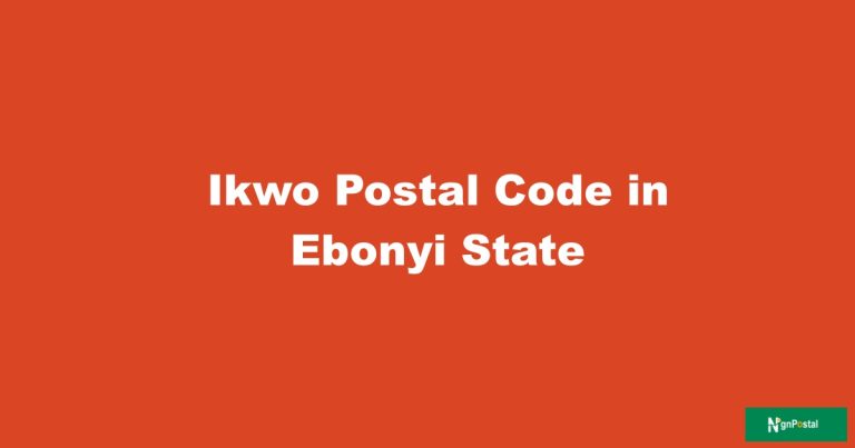 Ikwo Postal Code in Ebonyi State
