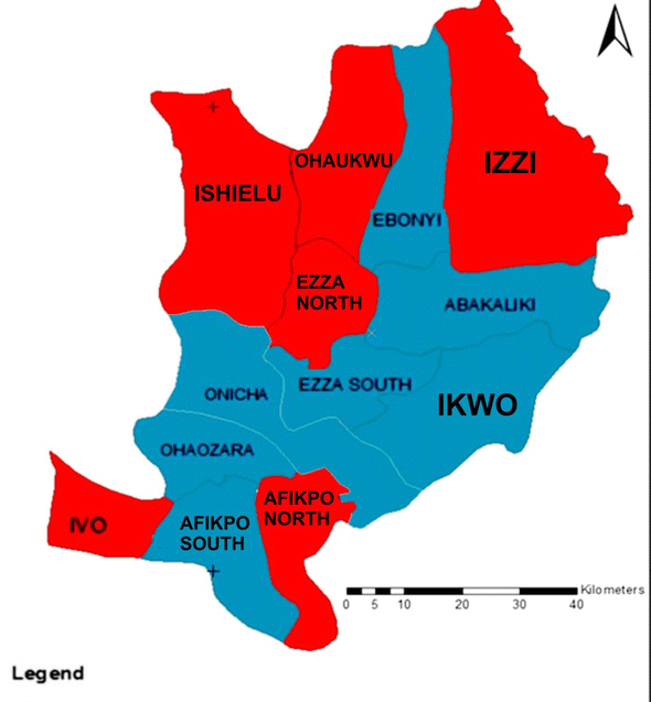 Map of Ebonyi State