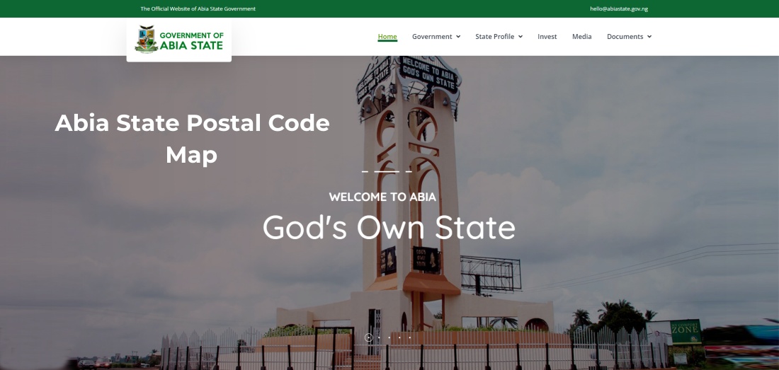 Abia State Postal Code Map