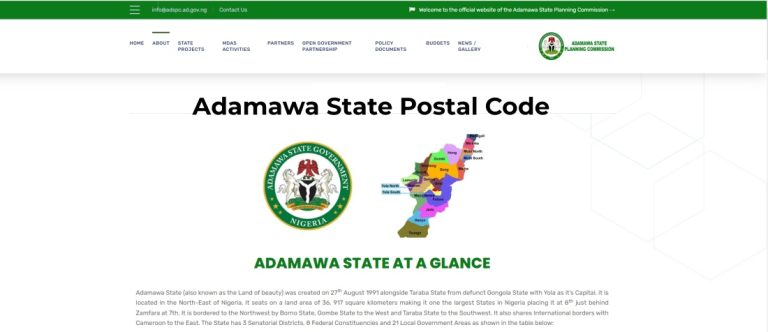 Adamawa Postal Code