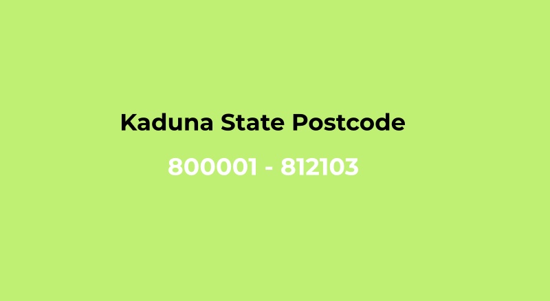 Kaduna State Postcode Map