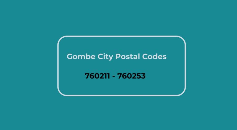 Gombe City Postal Code