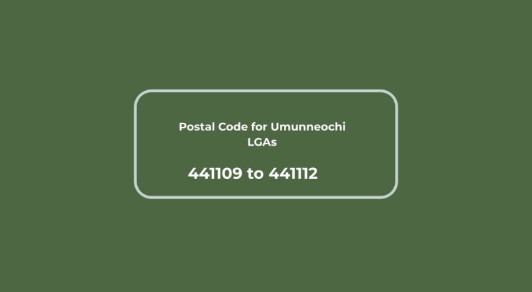 Postal Code for Umunneochi