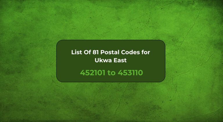 Postal Codes for Ukwa East