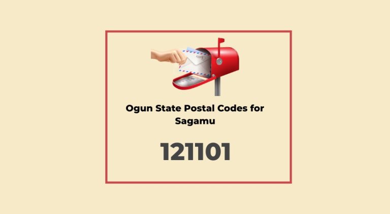 Ogun State Postal Codes for Sagamu