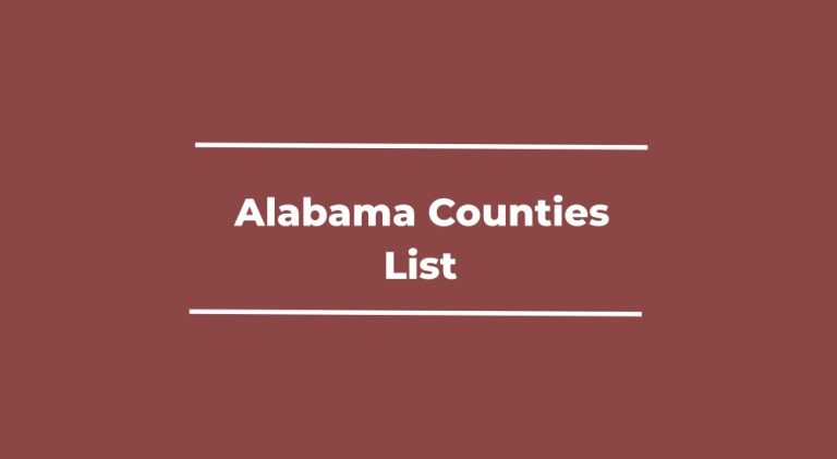 Alabama Counties List Alphabetical Order