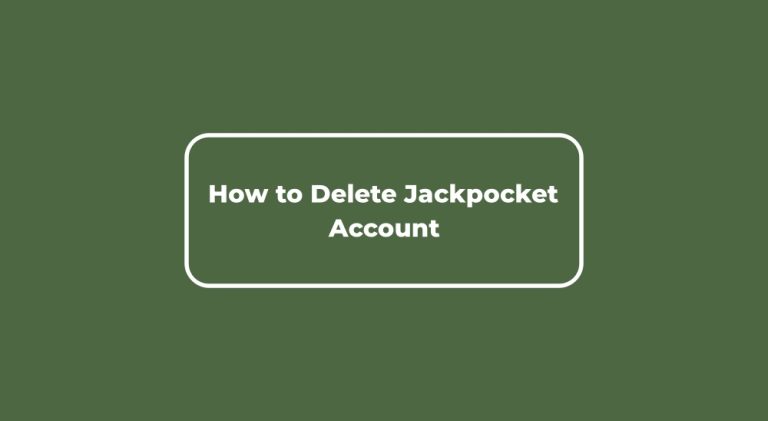How to Delete Jackpocket Account