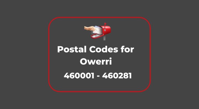 Postal Codes for Owerri Nigeria