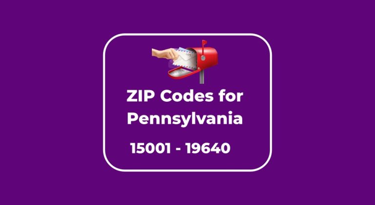 ZIP Codes Pennsylvania