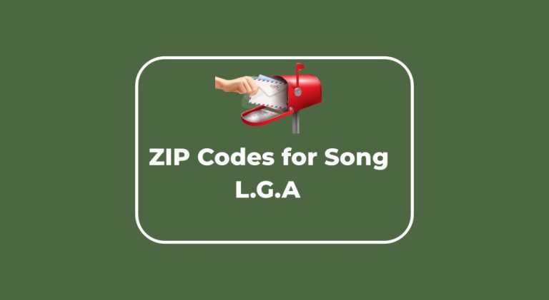ZIP Codes for Song L.G.A.