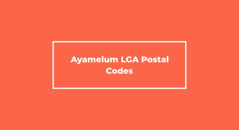 Ayamelum LGA Postal Code