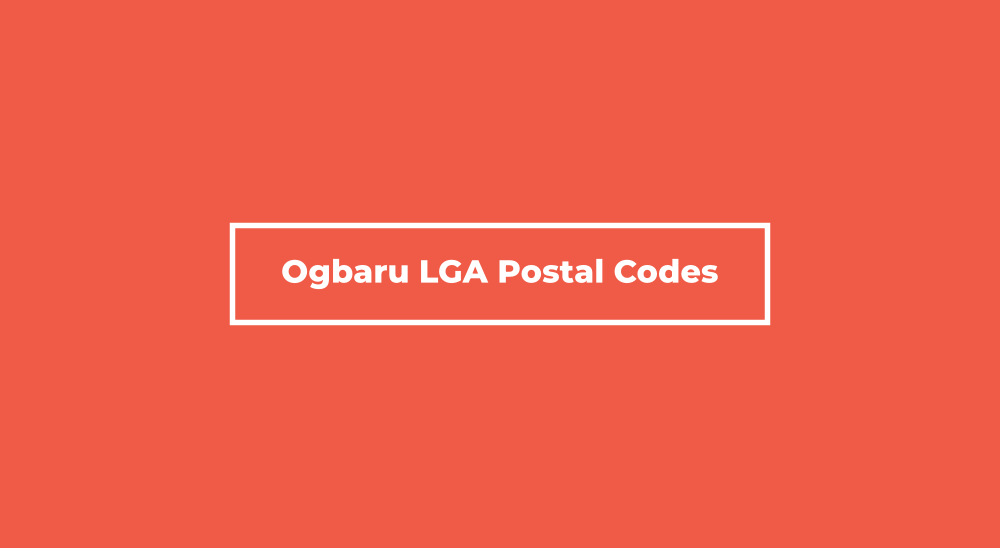 Ogbaru LGA Postal Code